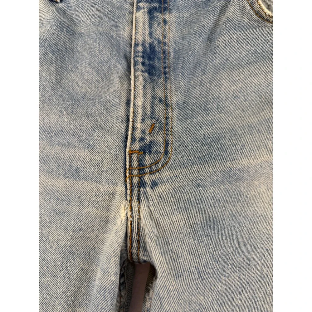 Vintage Levis 505 Orange Tab Regular Fit Straight Leg Jeans Light Wash 36x34